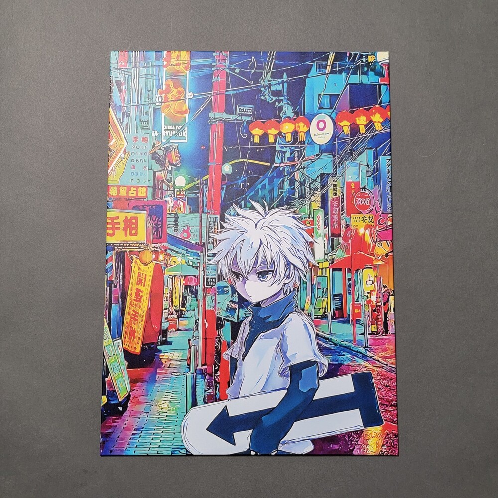 Displate Hunter x Hunter Killua Zoldyck Matte Metal Poster